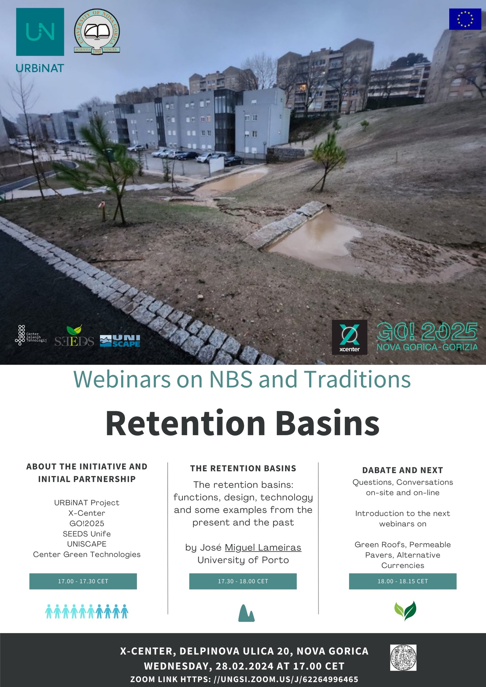 Invitation - Webinar on NBS and Traditions (Retention Basins)
