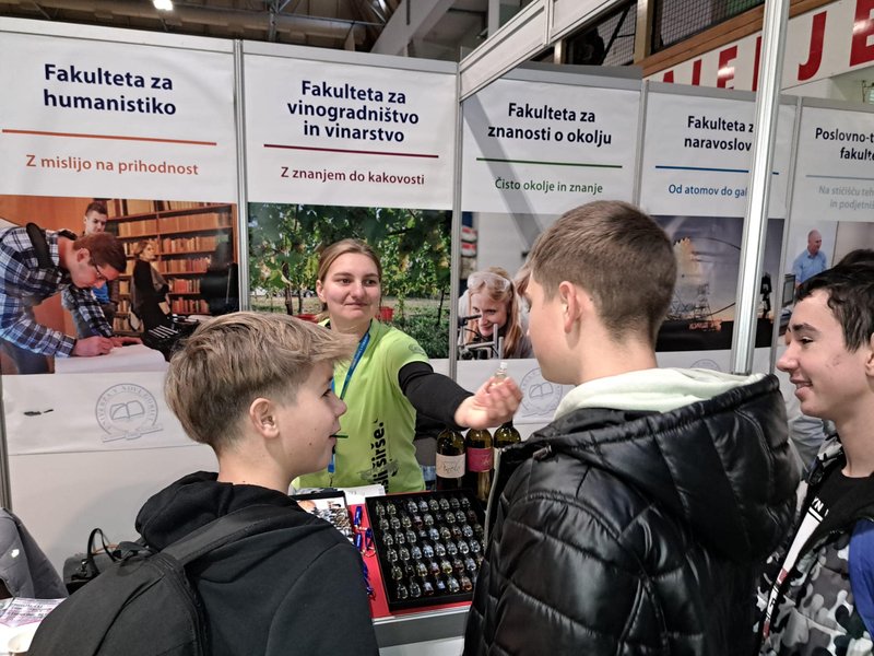 UNG stand at the career fair in Maribor, 2024